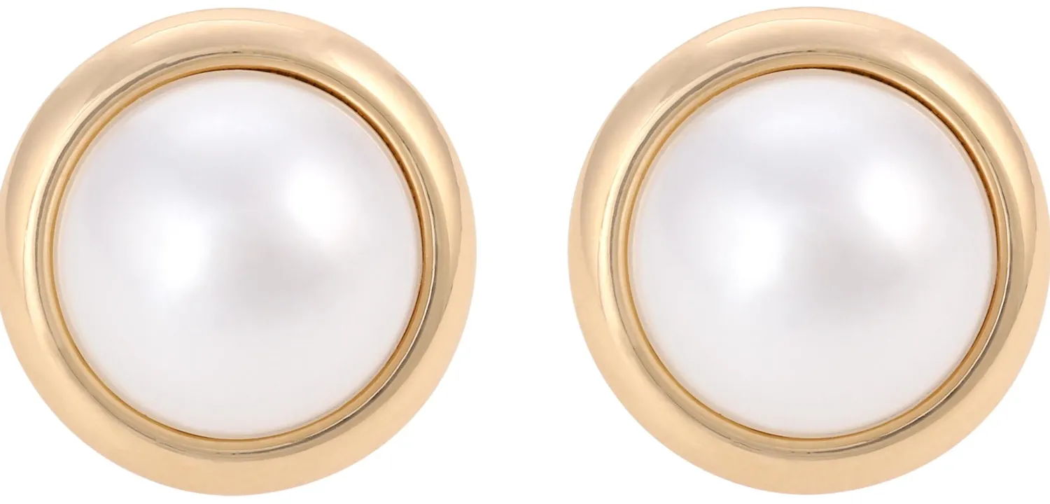 Bijou Brigitte Ohrringe Gold|Clips>Ohrclips - en Pearl Duo gold