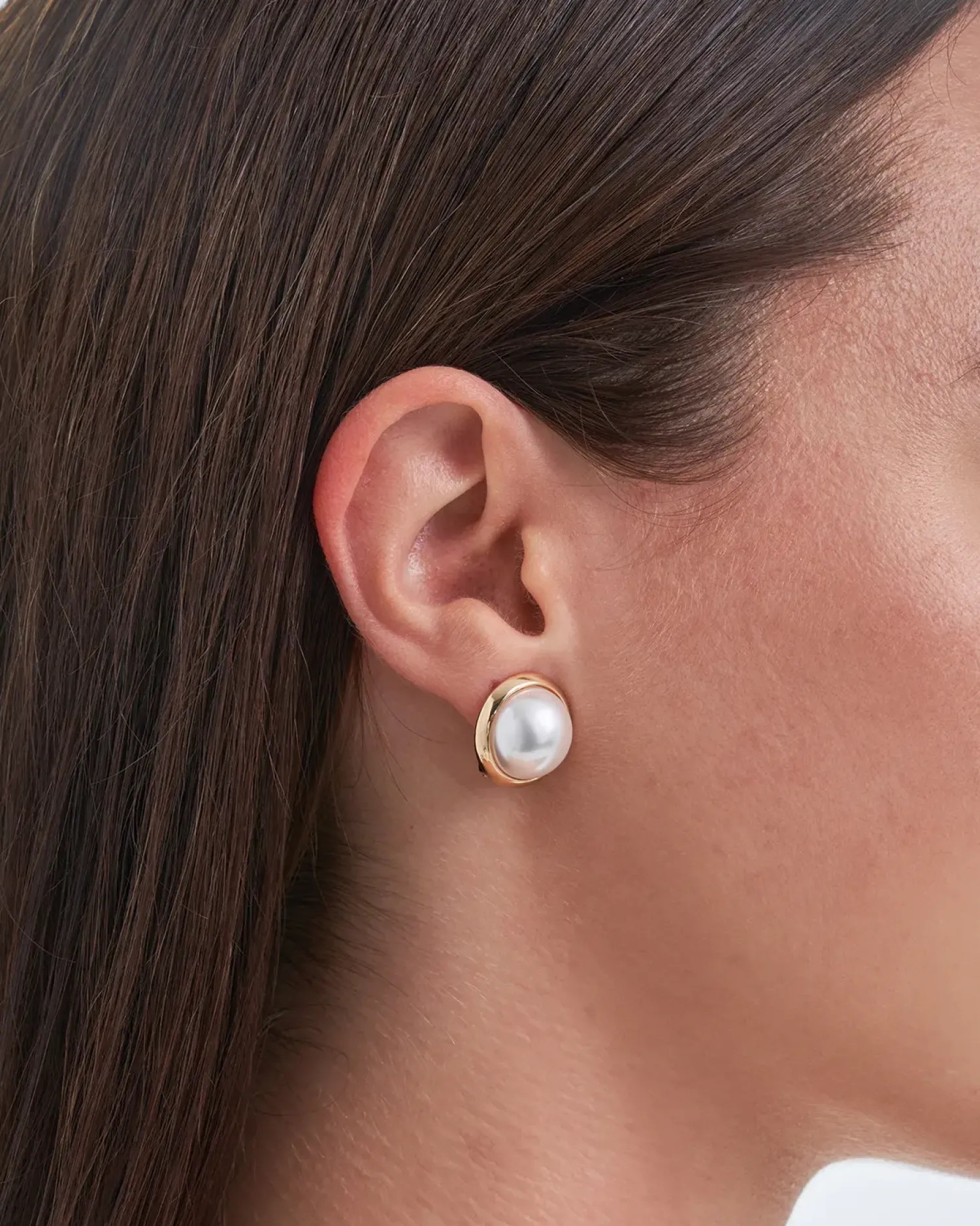 Bijou Brigitte Ohrringe Gold|Clips>Ohrclips - en Pearl Duo gold