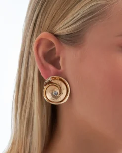 Bijou Brigitte Ohrringe Gold|Clips>Ohrclips - en Shell gold
