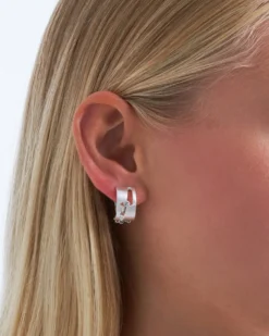Bijou Brigitte Clips>Ohrclip - Silver Creole silber