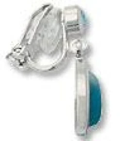 Bijou Brigitte Clips>Ohrclips - Katzenauge Blau türkis