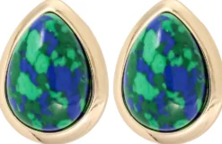 Bijou Brigitte Clips>Ohrclips - Lapislazuli Dream grün