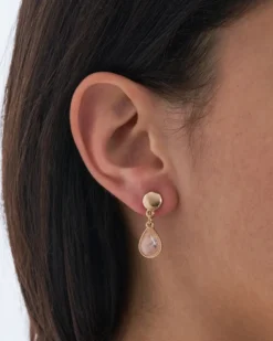 Bijou Brigitte Ohrringe Gold|Clips>Ohrclips - Perfect Quartz gold