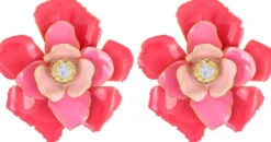 Bijou Brigitte Clips|Blumenschmuck>Ohrclips - Pink Flower rosa, pink