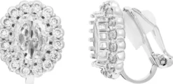 Bijou Brigitte Clips|Blumenschmuck>Ohrclips - Pure Glamour silber