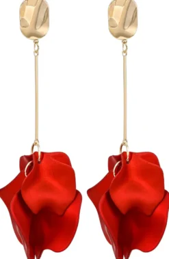 Bijou Brigitte Clips>Ohrclips - Romantic Leaves rot