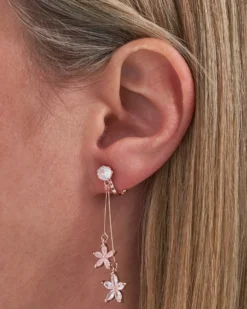 Bijou Brigitte Clips|Blumenschmuck>Ohrclips - Rose Blossom roségold