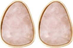 Bijou Brigitte Clips|Boho-Schmuck>Ohrclips - Rose Quartz rosa