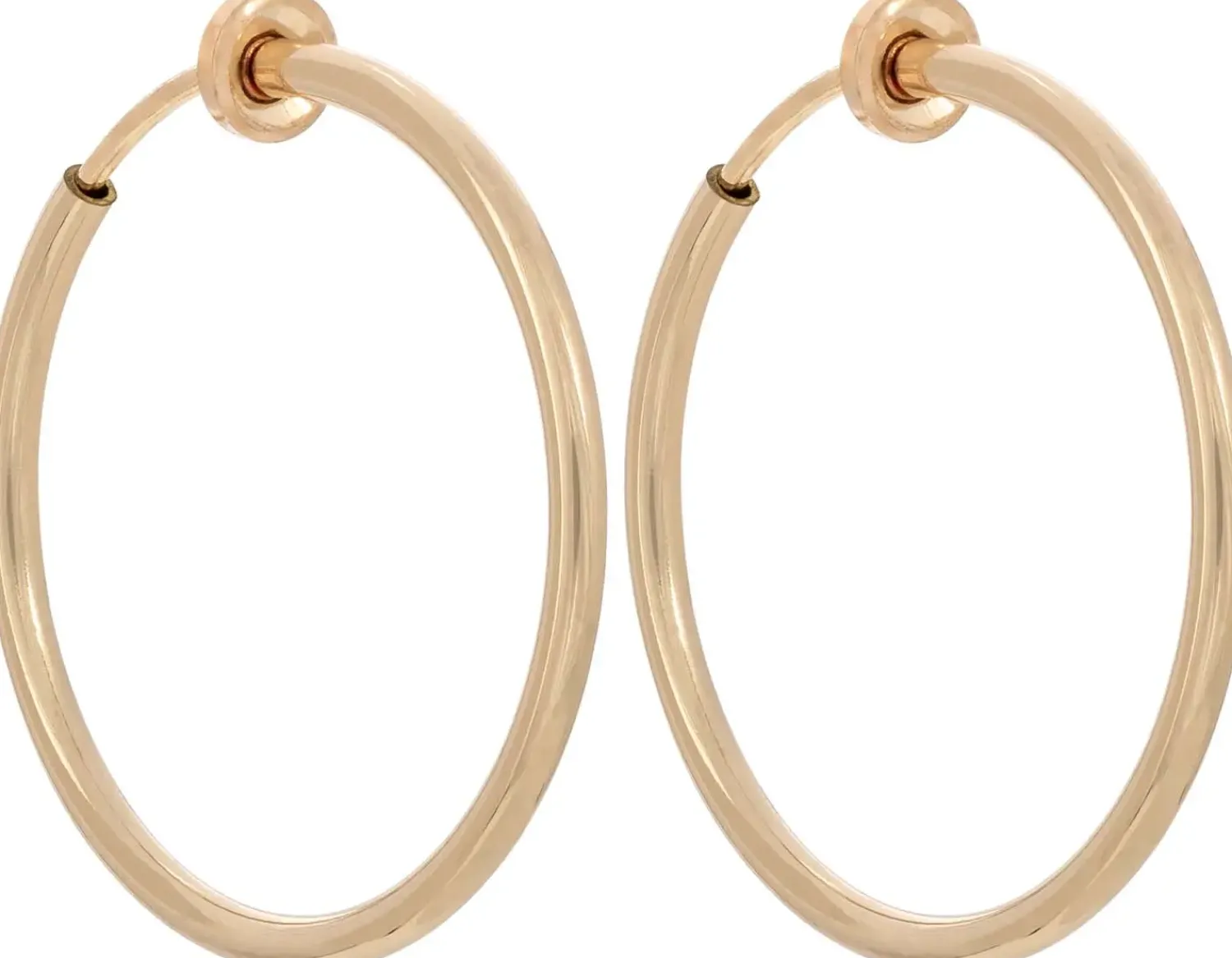 Bijou Brigitte Creolen|Ohrringe Gold>Ohrclips - Shiny Hoops gold