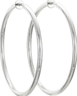 Bijou Brigitte Creolen|Clips>Ohrclips - Shiny Silver silber