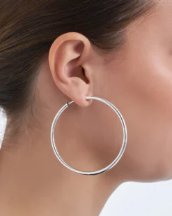 Bijou Brigitte Creolen|Clips>Ohrclips - Shiny Silver silber