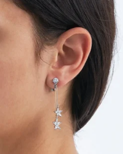 Bijou Brigitte Clips|Blumenschmuck>Ohrclips - Silver Blossom silber