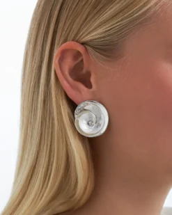 Bijou Brigitte Clips>Ohrclips - Silver Shells silber