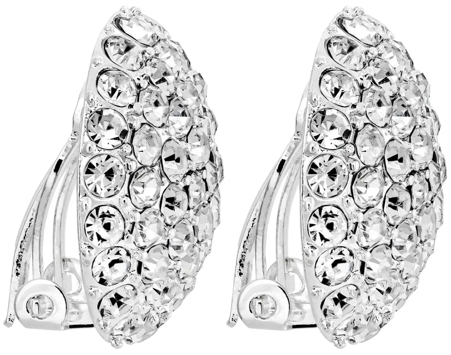 Bijou Brigitte Clips>Ohrclips - Sparkly Circle silber