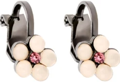 Bijou Brigitte Clips>Ohrclips - Sweet Flower Duo rosa