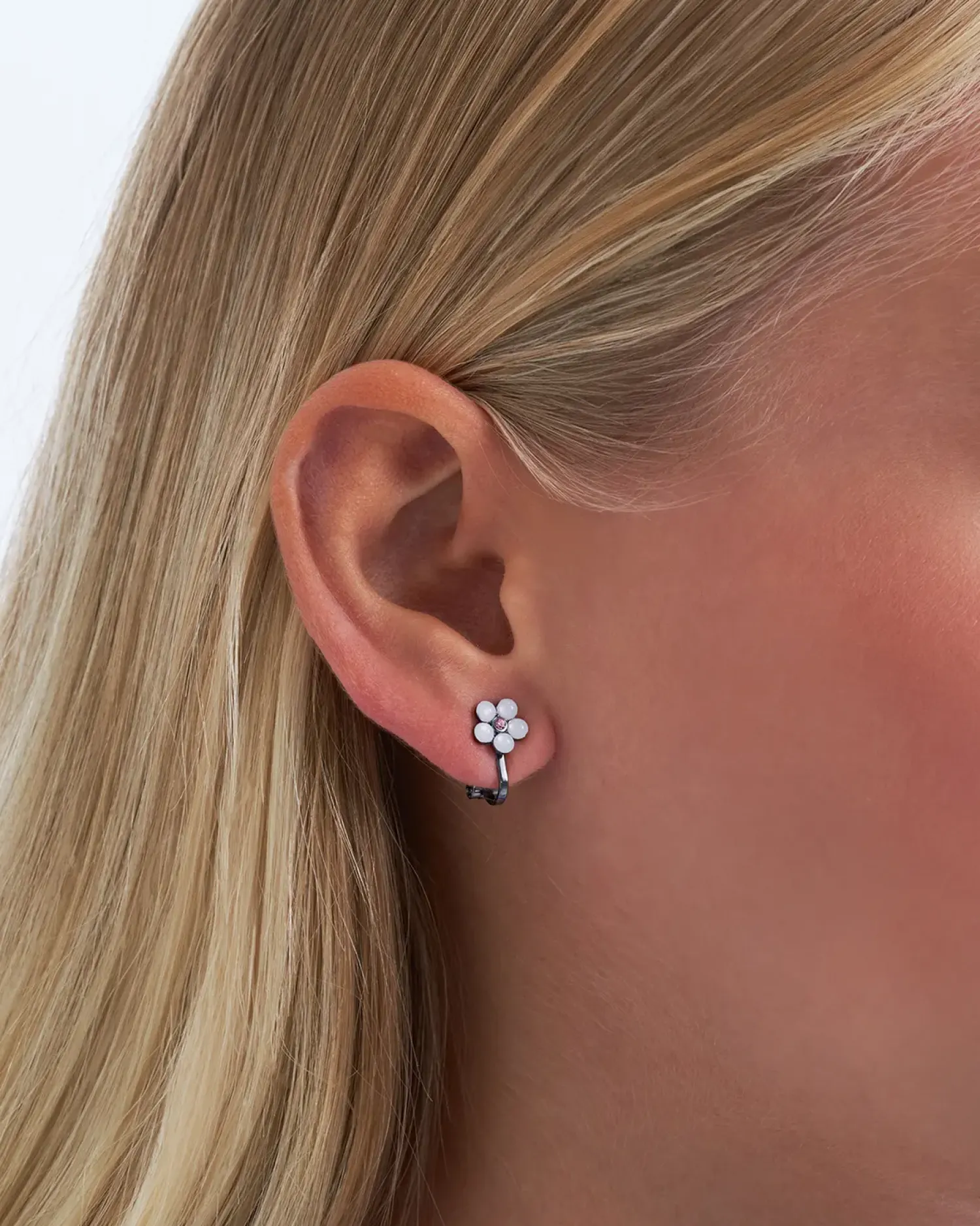 Bijou Brigitte Clips>Ohrclips - Sweet Flower Duo rosa
