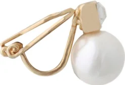 Bijou Brigitte Perlenschmuck|Ohrringe Gold>Ohrclips - Sweet Pearl gold, weiß