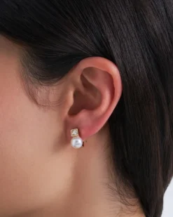Bijou Brigitte Perlenschmuck|Ohrringe Gold>Ohrclips - Sweet Pearl gold, weiß
