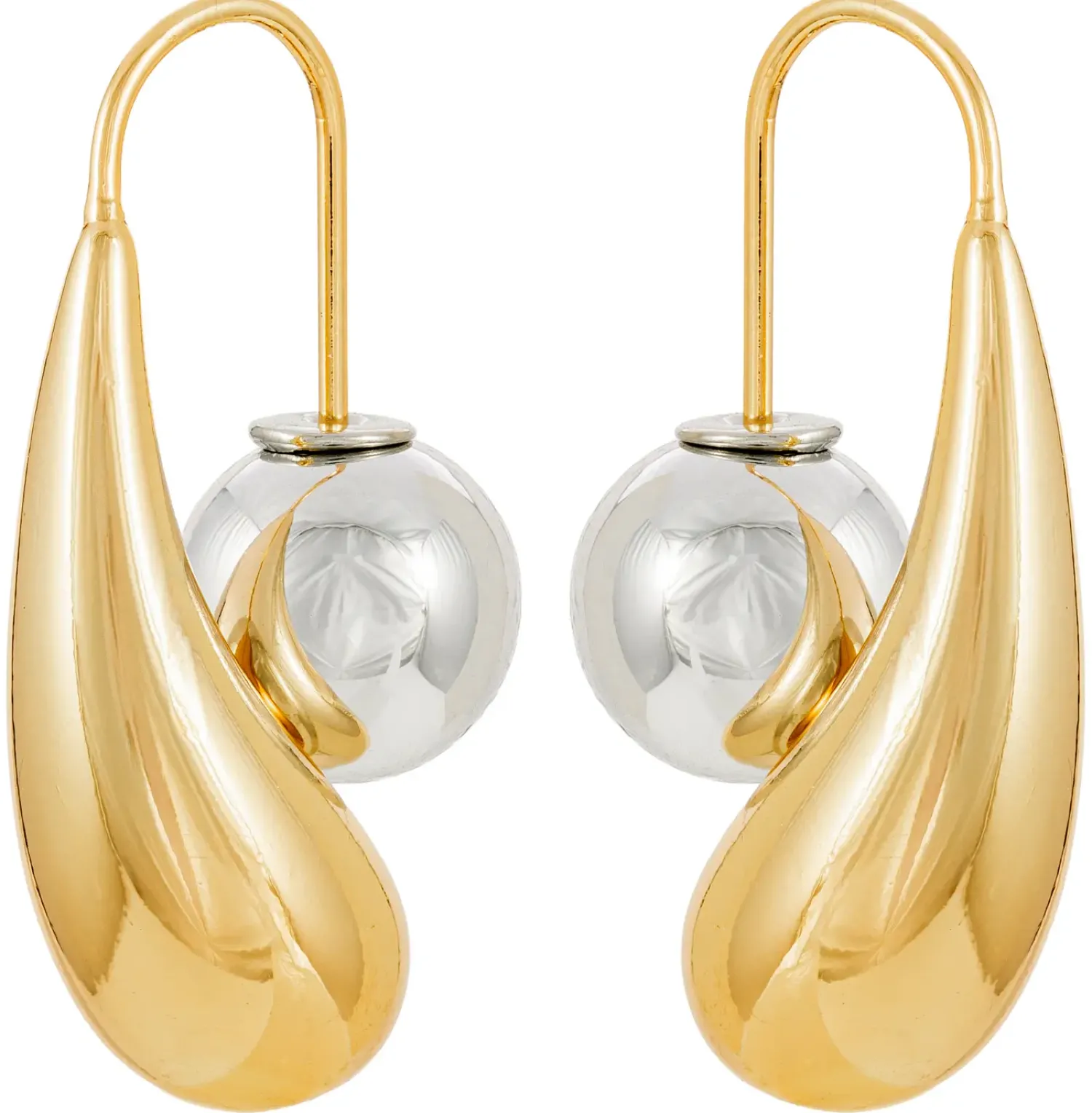 Bijou Brigitte Ohrringe Gold>Ohrhänger - Bicolor Wonder gold, silber