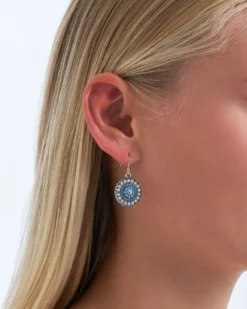 Bijou Brigitte Boho-Schmuck|Bunter Schmuck>Ohrhänger - Bluish Circle türkis, mehrfarbig
