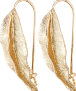 Bijou Brigitte Ohrringe Gold>Ohrhänger - Elegant Leaves gold