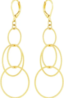Bijou Brigitte Ohrringe Gold>Ohrhänger - Fine Circles gold