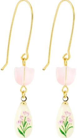 Bijou Brigitte Ohrringe Gold|Blumenschmuck>Ohrhänger - Floral Pearl gold, mehrfarbig