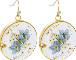Bijou Brigitte Ohrringe Gold|Blumenschmuck>Ohrhänger - Flower Circle gold
