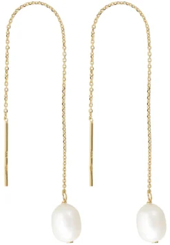 Bijou Brigitte Ohrringe Gold|Perlenschmuck>Ohrhänger - Fresh Pearl gold, weiß