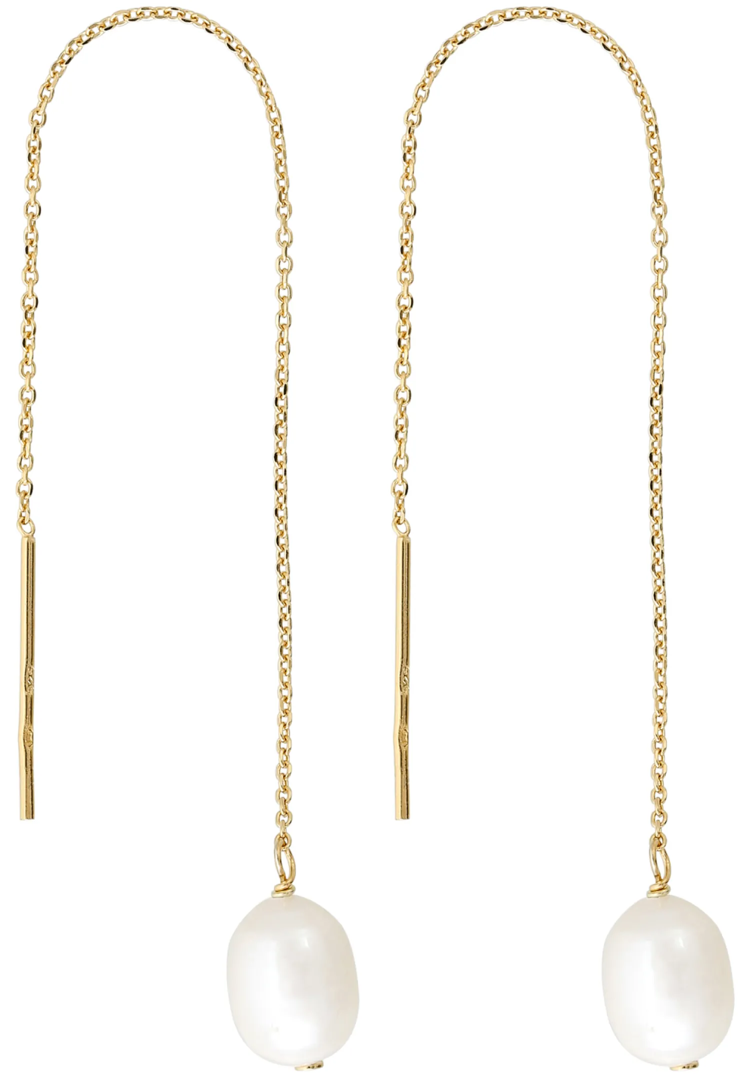 Bijou Brigitte Ohrringe Gold|Perlenschmuck>Ohrhänger - Fresh Pearl gold, weiß