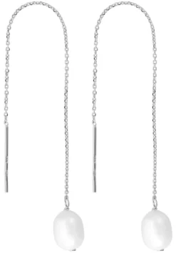 Bijou Brigitte Perlenschmuck|Ohrringe 925Er Silber>Ohrhänger - Fresh Pearls weiß, silber