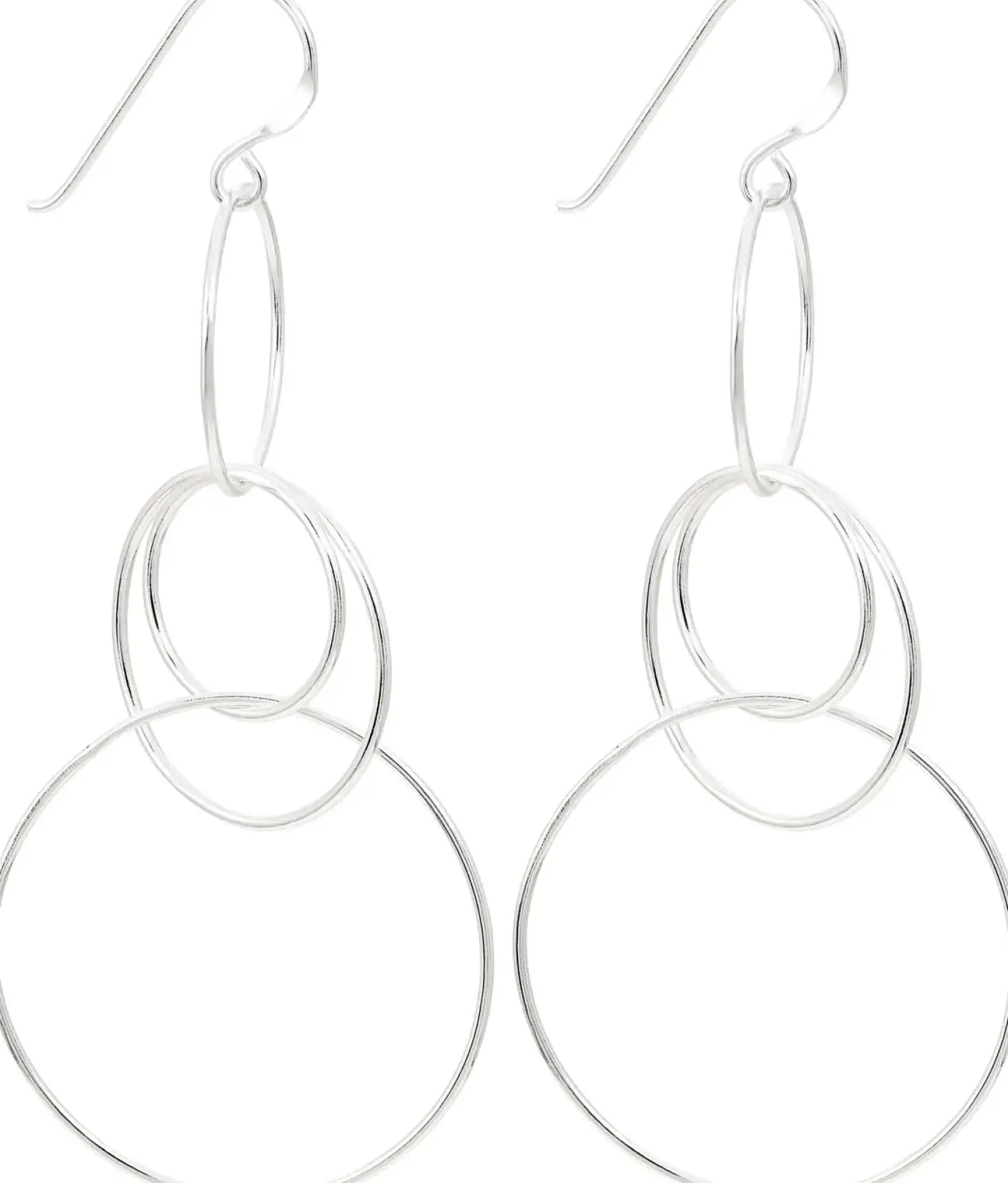 Bijou Brigitte Ohrringe 925Er Silber|Ohrringe 925Er Silber>Ohrhänger - Gleaming Circles silber
