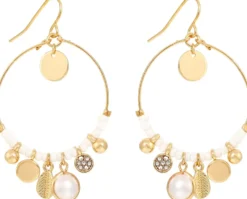 Bijou Brigitte Ohrringe Gold|Boho-Schmuck>Ohrhänger - en Details gold