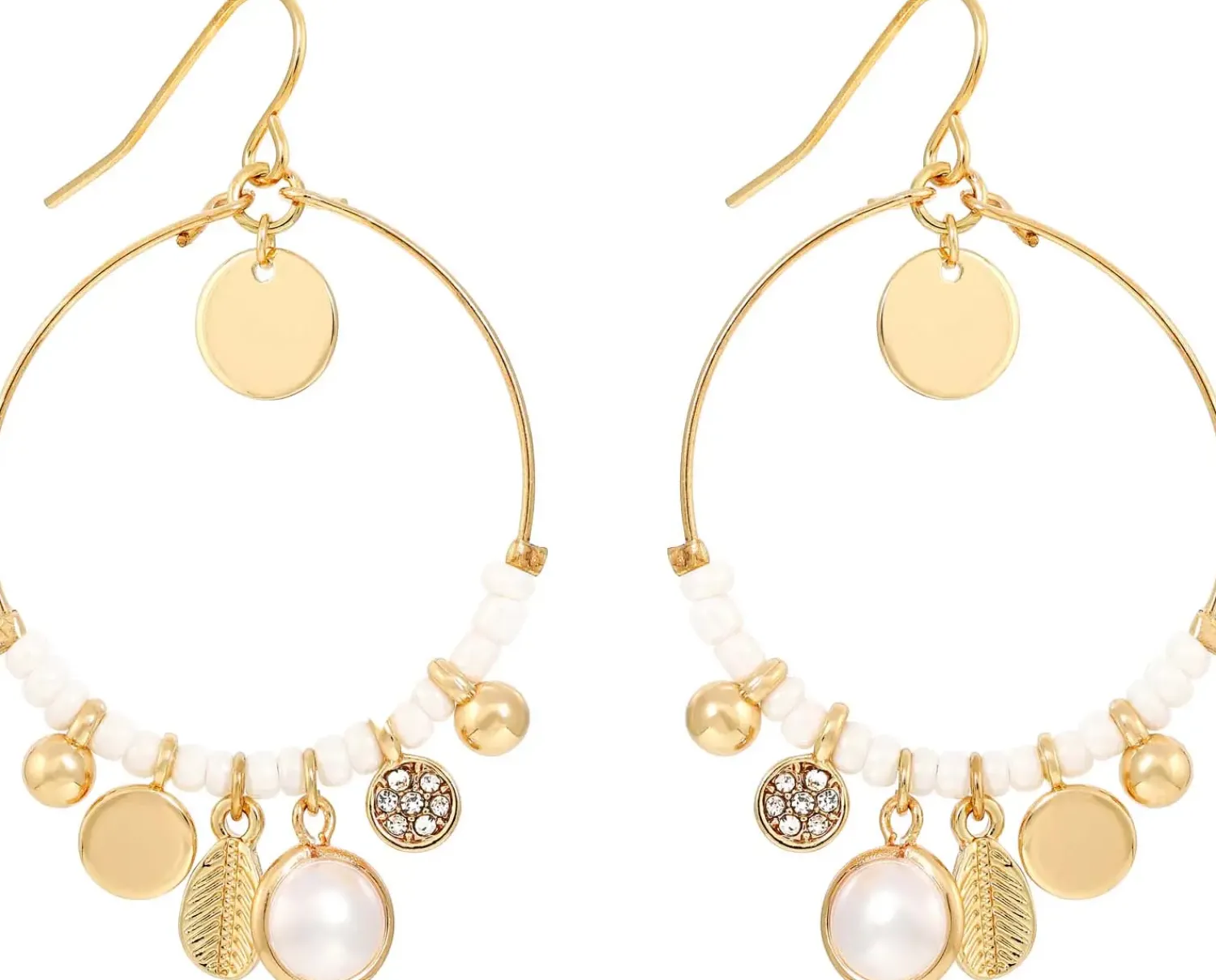 Bijou Brigitte Ohrringe Gold|Boho-Schmuck>Ohrhänger - en Details gold