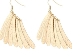 Bijou Brigitte Ohrringe Gold>Ohrhänger - Hammered Pieces gold