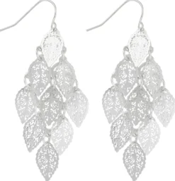 Bijou Brigitte Boho-Schmuck>Ohrhänger - Many Leafs silber