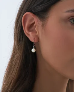 Bijou Brigitte Perlenschmuck|Brautohrringe>Ohrhänger - Pearl Forever weiß, silber