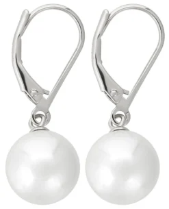 Bijou Brigitte Perlenschmuck|Brautohrringe>Ohrhänger - Pearl Forever weiß, silber