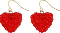 Bijou Brigitte Für Bestimmte Personen>Ohrhänger - Red Hearts rot