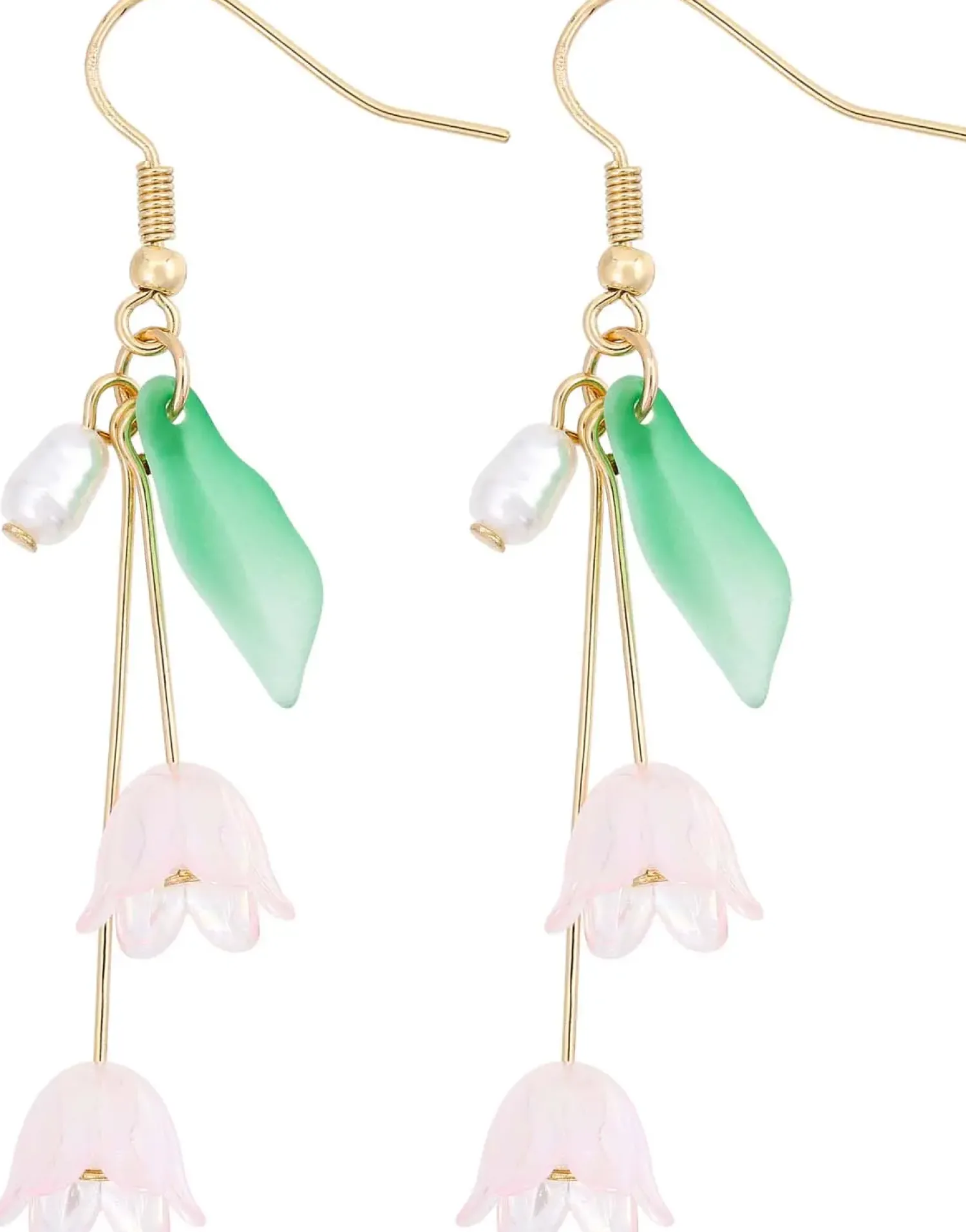 Bijou Brigitte Pastellschmuck|Blumenschmuck>Ohrhänger - Rose Tulip mehrfarbig