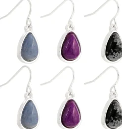 Bijou Brigitte Boho-Schmuck|Bunter Schmuck>Ohrhänger-Set - Mystic Gems mehrfarbig, silber