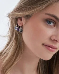 Bijou Brigitte Boho-Schmuck|Bunter Schmuck>Ohrhänger-Set - Mystic Gems mehrfarbig, silber
