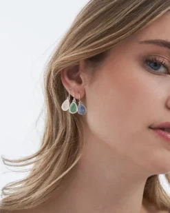 Bijou Brigitte Pastellschmuck|Bunter Schmuck>Ohrhänger-Set - Pastel Gems mehrfarbig, silber