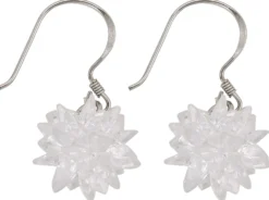 Bijou Brigitte Ohrringe 925Er Silber|Ohrringe 925Er Silber>Ohrhänger - Snowball weiß, silber