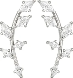 Bijou Brigitte Silver Crystals|Brautohrringe>Ohrhänger - Sweet Kiss silber