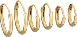 Bijou Brigitte Ohrringe Gold|Creolen>Ohrring Set - Set gold