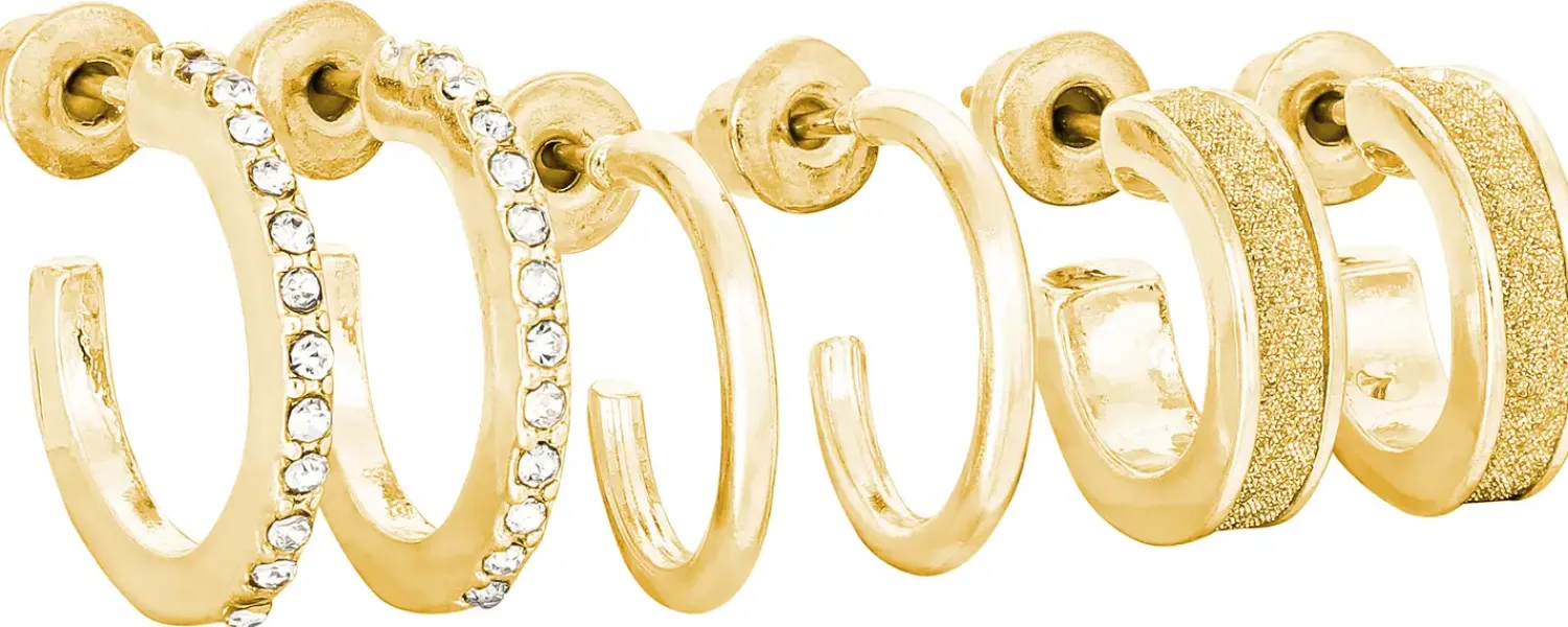 Bijou Brigitte Creolen>Ohr-Set - Beautiful Glimmer gold