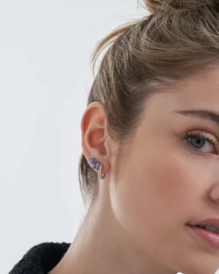 Bijou Brigitte Silver Crystals|Ohrstecker>Ohr-Set - Blue Crystals silber