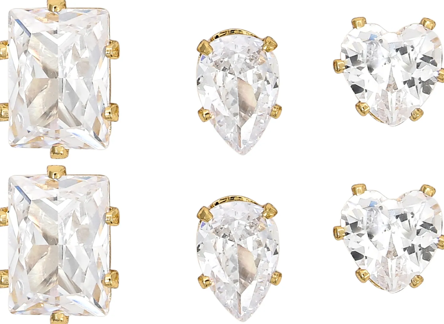 Bijou Brigitte Ohrringe Gold|Ohrstecker>Ohr-Set - Glitter Days gold