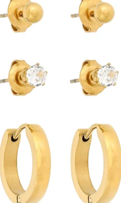 Bijou Brigitte Edelstahlschmuck In Gold|Herrenohrringe>Ohr-Set - en Favourite gold
